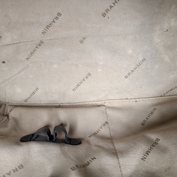 Brahmin Black and Brown Satchel with Structured Design - Picture 10 of 10